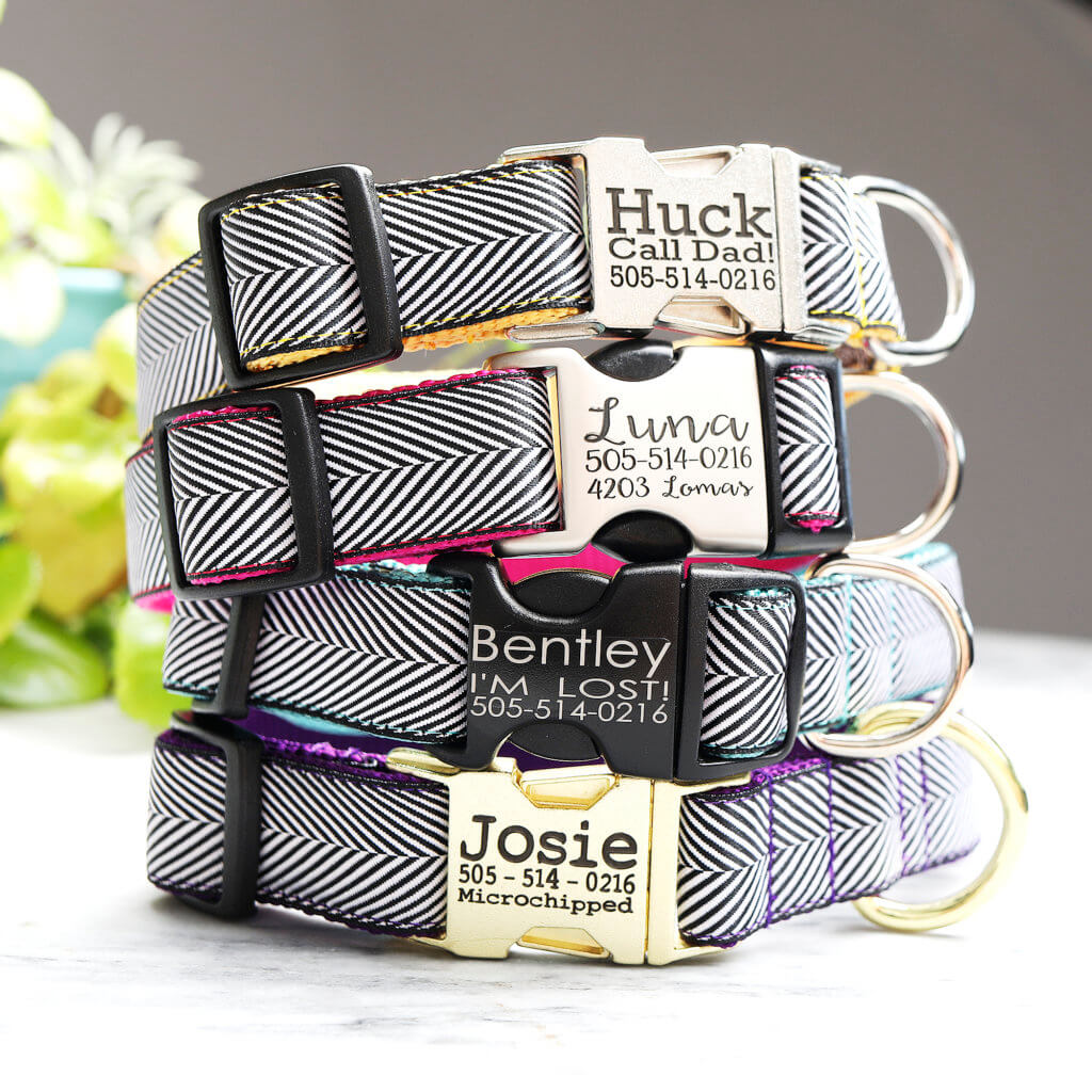 Classic Cotton & Ribbon Dog Collars Handmade by Mimi Green