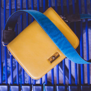 blue velvet bag strap