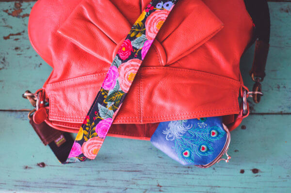 rifle paper co purse strap
