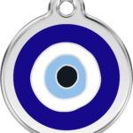 Red Dingo Evil Eye Protection Dog Tag