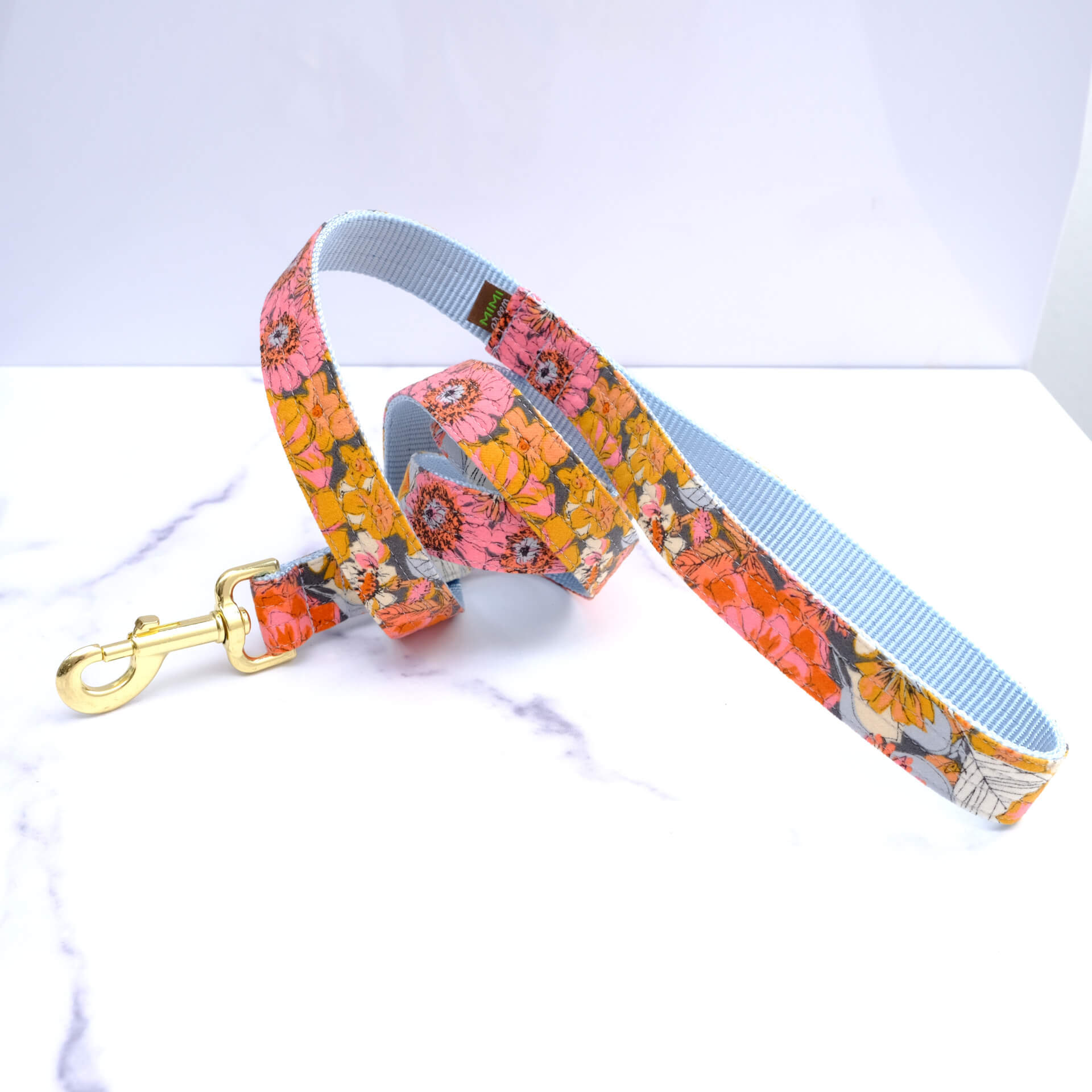 Strawberry Harness, Flower Dog Collar Set