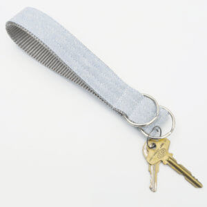 chambray key chain fob