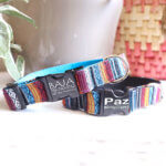 BAJA Sarape Fabric Dog Collar - Personalized Buckle