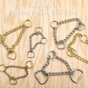 martingale collar brass stainless