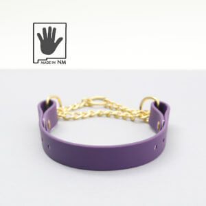 Fi Compatible Waterproof Martingale Dog Collar – Purple