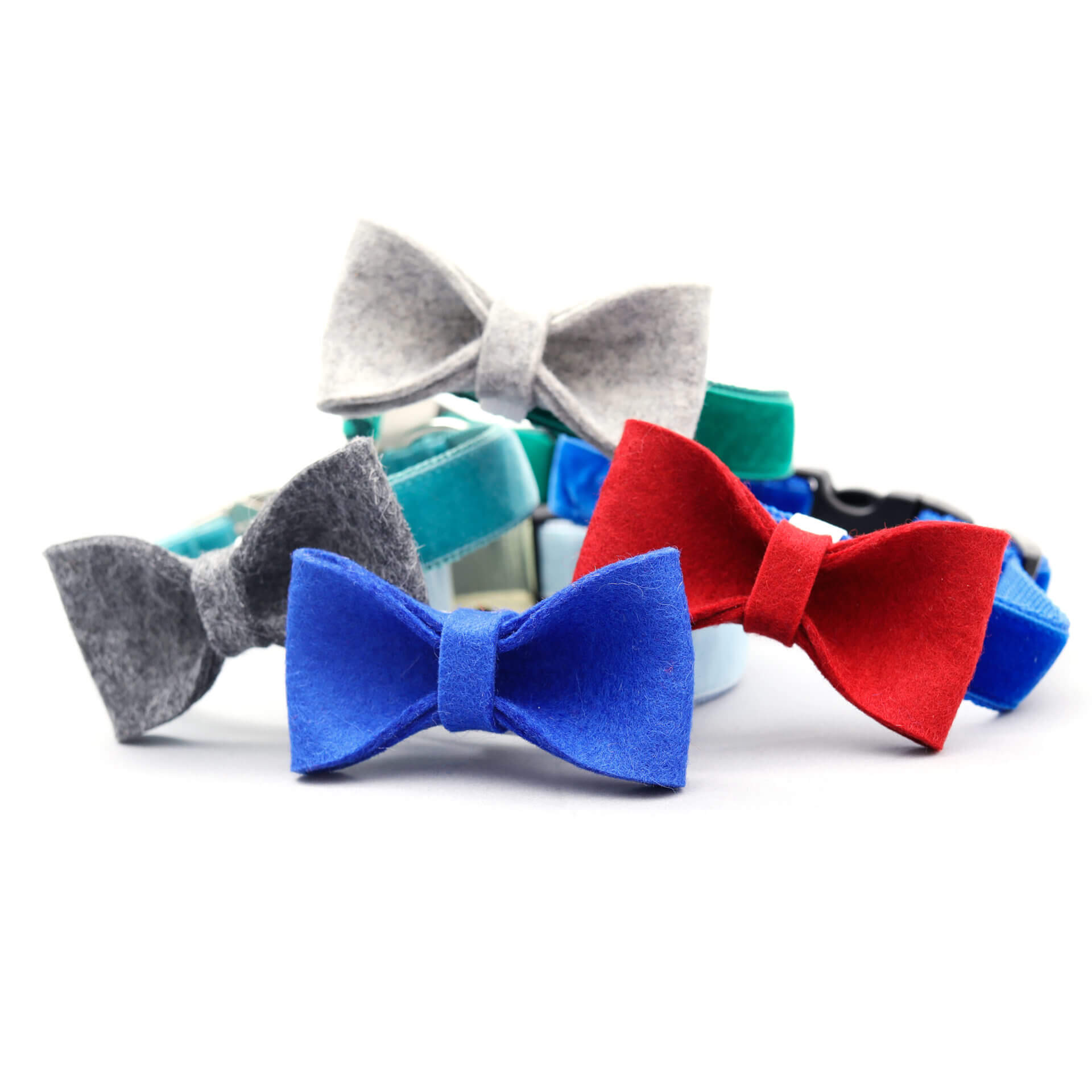 Personalized Dog Collar With Bow Tie Soft Woolen Cloth Dogs ID Collars  Anti-lost Free Engraving Cute Bowknot Pet Accessories