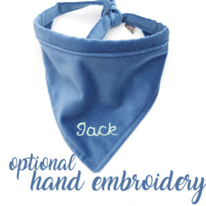 hand embroidered dog bandanas