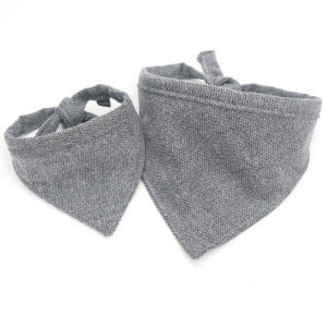 Grey Flannel Dog Bandanas