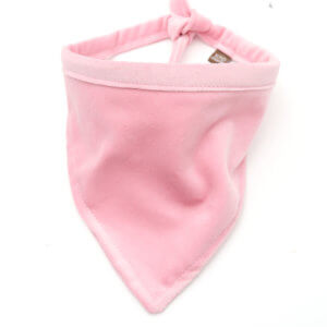 pink velvet dog bandana