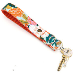 rifle paper co floral key fob