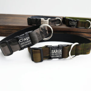 large dog camo collar