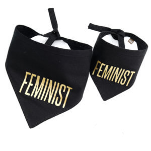 feminist dog bandana