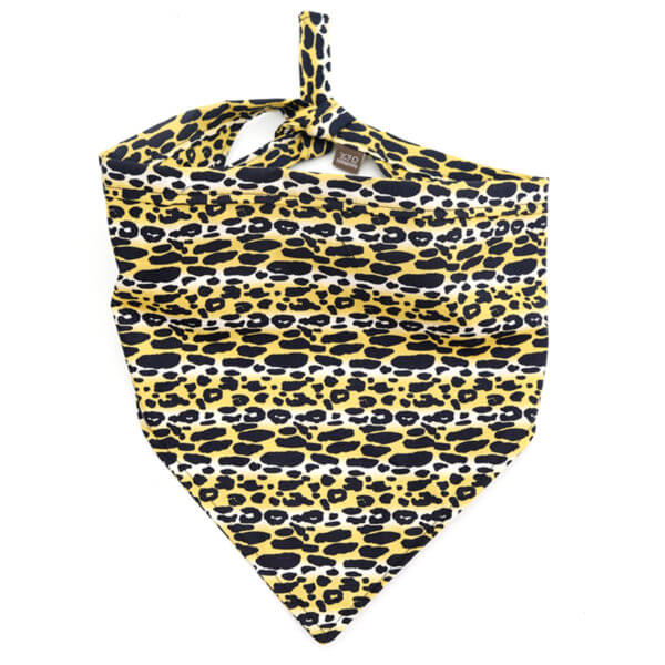 leopard print dog bandana