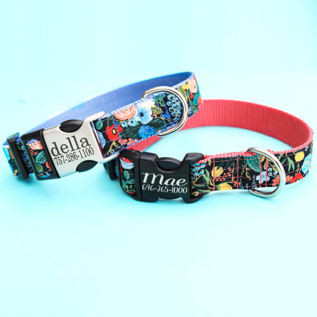 Classic Cotton & Ribbon Dog Collars Handmade by Mimi Green