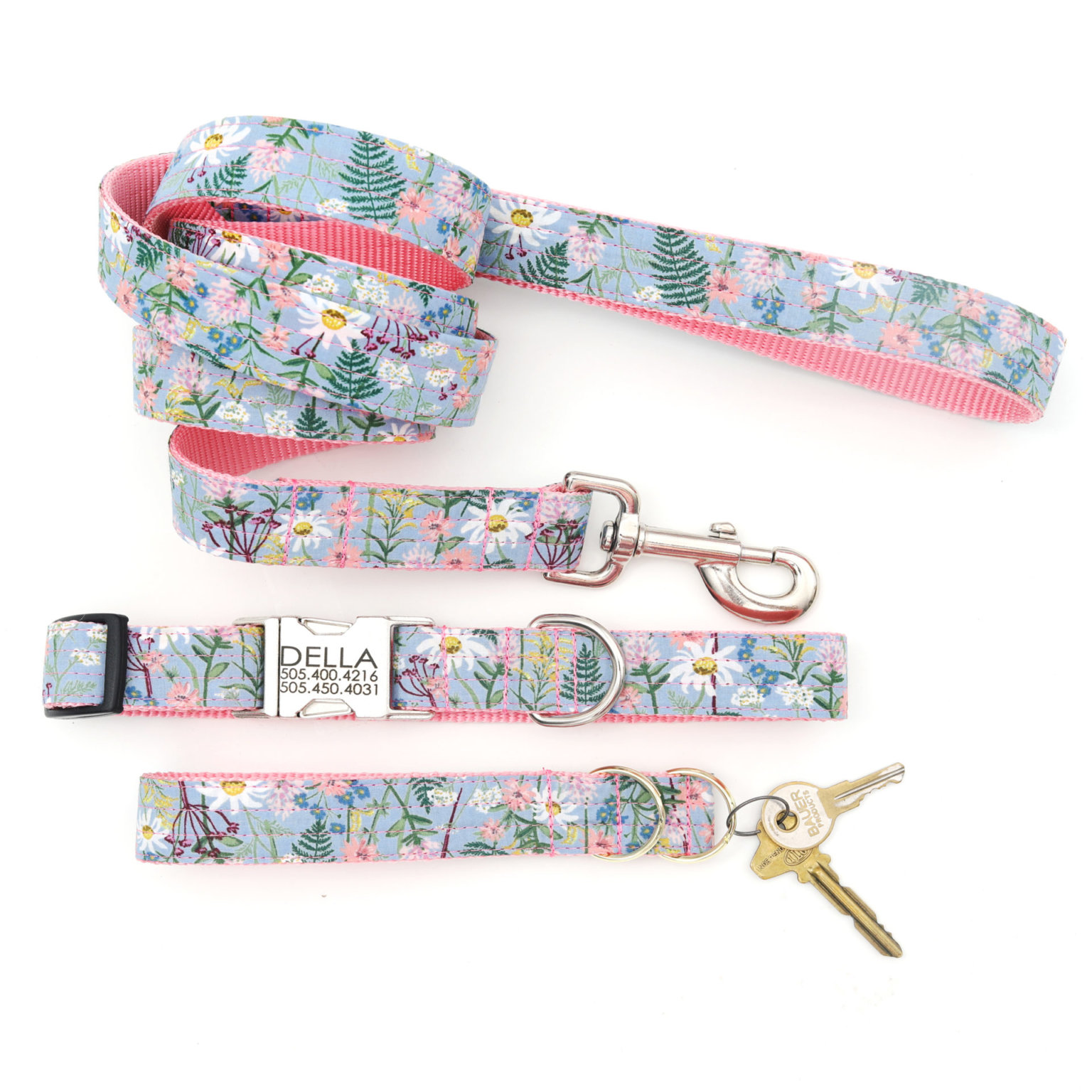 'Daisy' Floral Dog Collar at Mimi Green Three Styles to Choose From