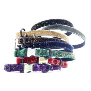 glitter toy dog collars