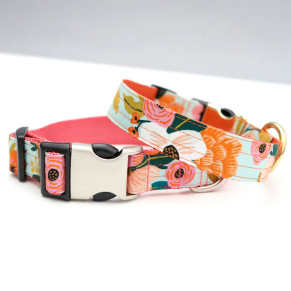 rifle paper co floral dog collar