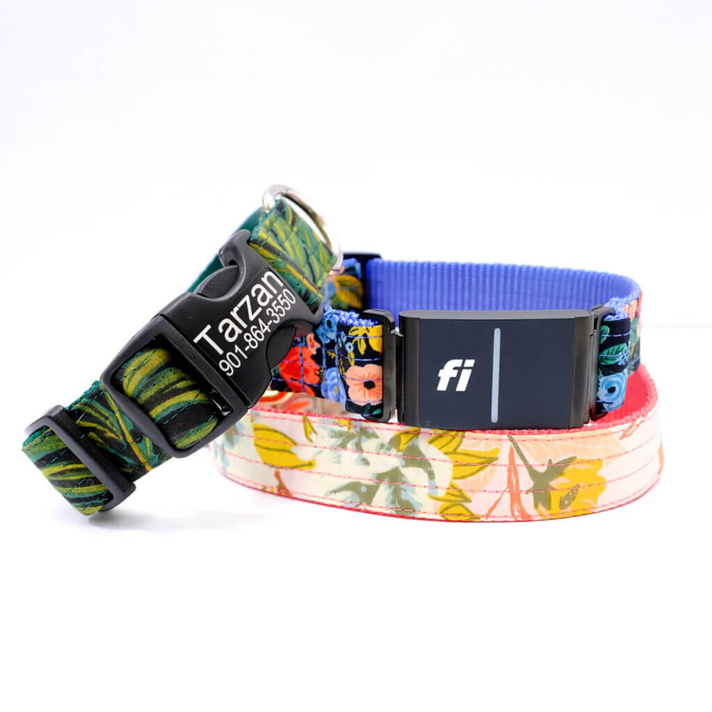 fi 3 compatible voile cotton dog collars