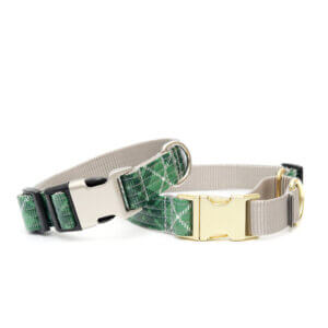 green tartan laminate collars