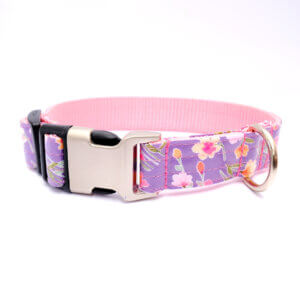 purple floral laminated junie