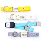 Fi Compatible Waterproof Biothane Dog Collar with Engraved Buckle