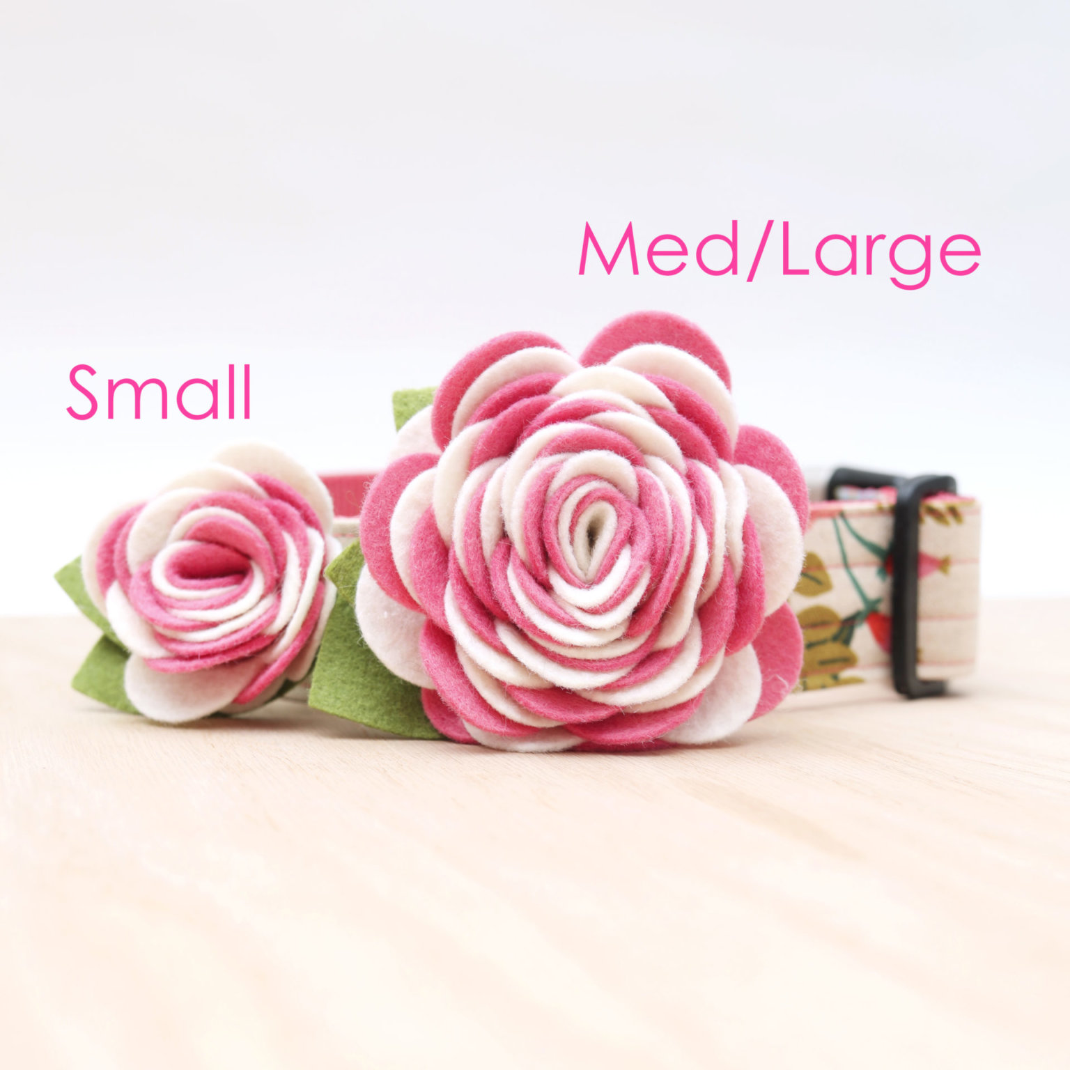 Dog Collar Flower Carnation Variety Handmade in the USA