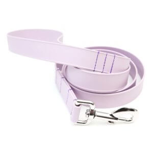 pastel purple lightweight biothane leash