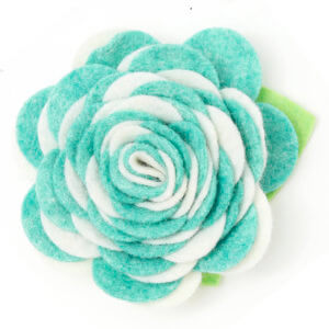 mint dog collar carnation flower