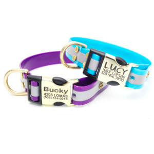 side release buckle reflective biothane waterproof collar