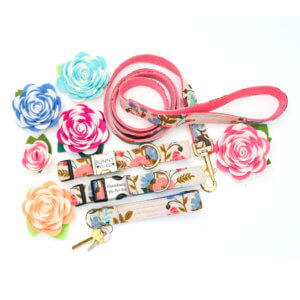 rifle paper co dog collar corsage floral