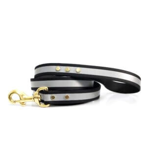 black matte reflective leash waterproof