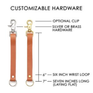 key fob leather clip chart