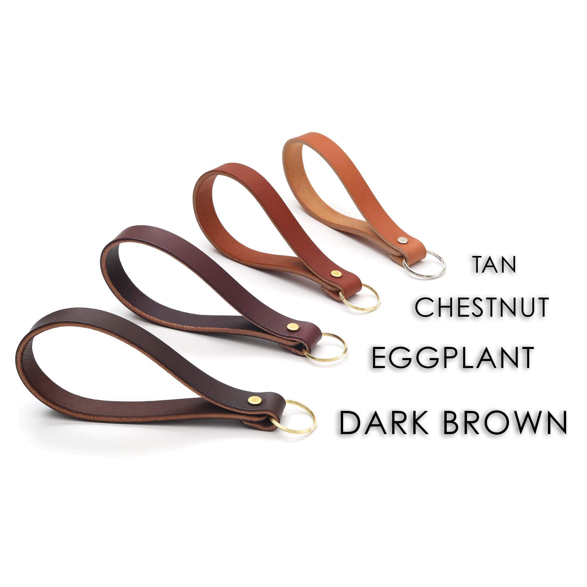 Leather key best sale wristlet