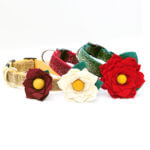 Joy Holiday Dog Collar Flower