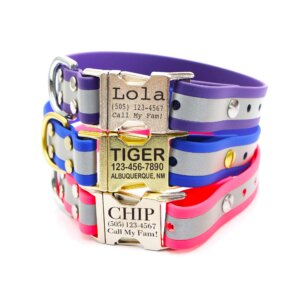 matte reflective quick release collars 3