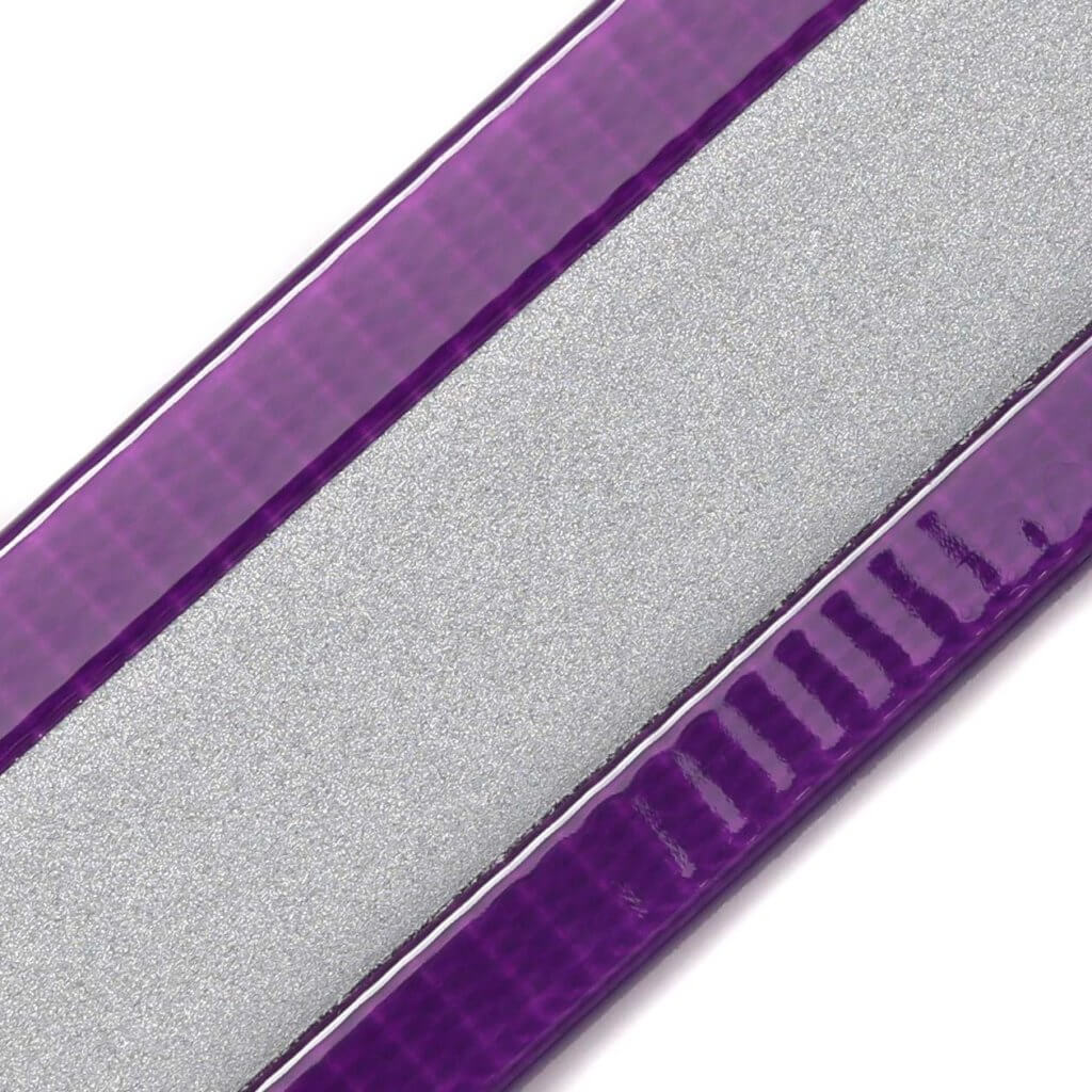 purple reflective biothane swatch