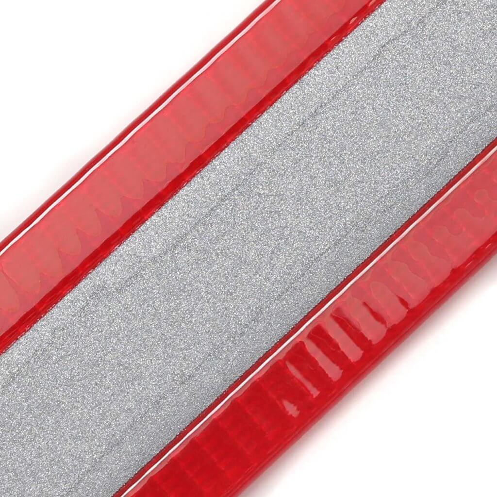 red reflective biothane swatch