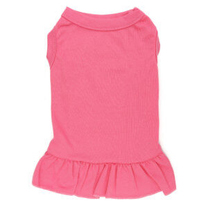 raspberry dog dress front