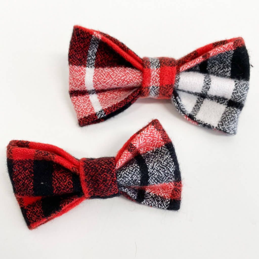 Red flannel pjs bow tie