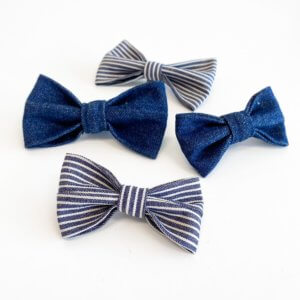 railroad Denim bow tie group