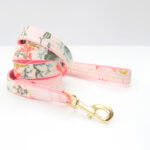 lulu pink floral dog leash