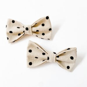 dottie canvas bow tie dog