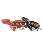 Studded Leather Dog Leashes - Durango Kid