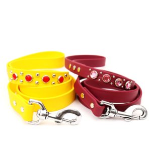 studded waterproof dog leashes