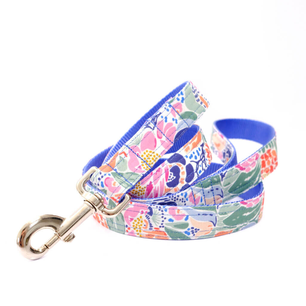 lana canvas dog leash floral
