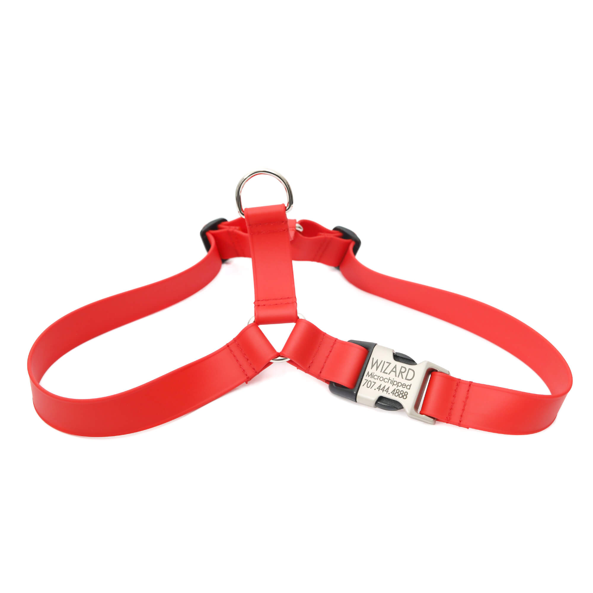 red lightweight waterproof easy on harness