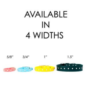 widths chart biothane studded