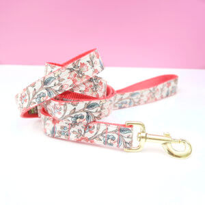 laminated dog leash floral jane asuten emma