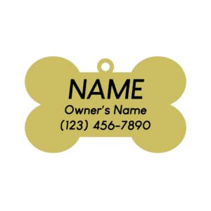 Treat Yo Self Dog ID Back