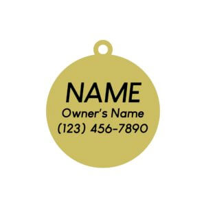 dog id tag back